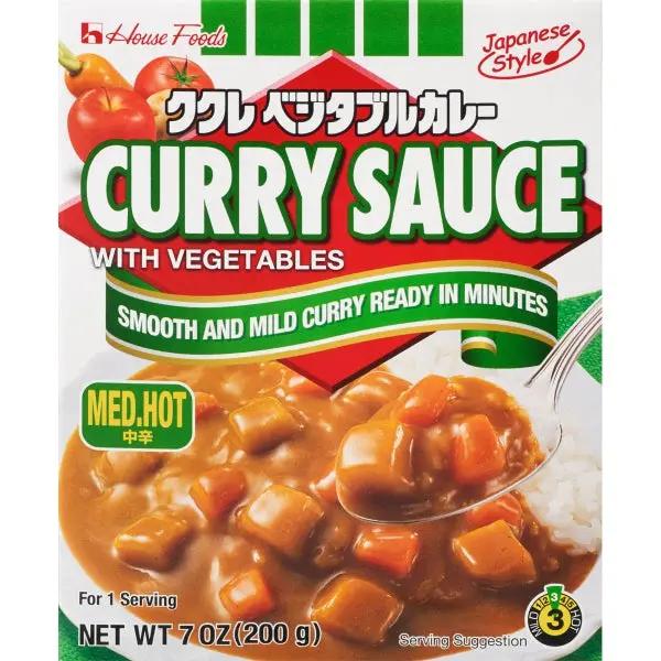 HOUSE CURRY SAUCE W/VEG MED HOT RT