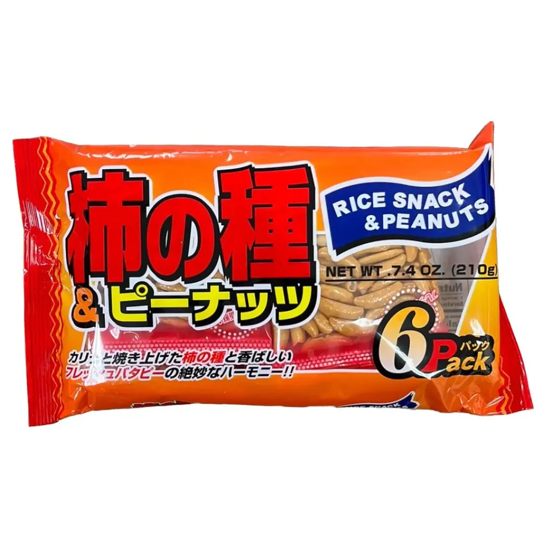 IKOI KAKINOTANE W/PEANUTS 6PK