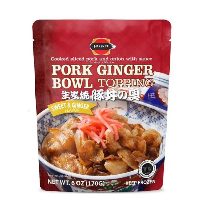 J-BASKET GINGER PORK BOWL TOPPING 6 OZ