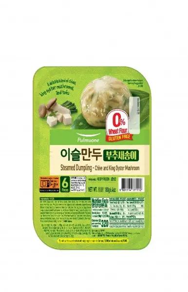 PULMUONE STEAMED DUMPLING CHIVE & KING OYSTER MUSHROOM