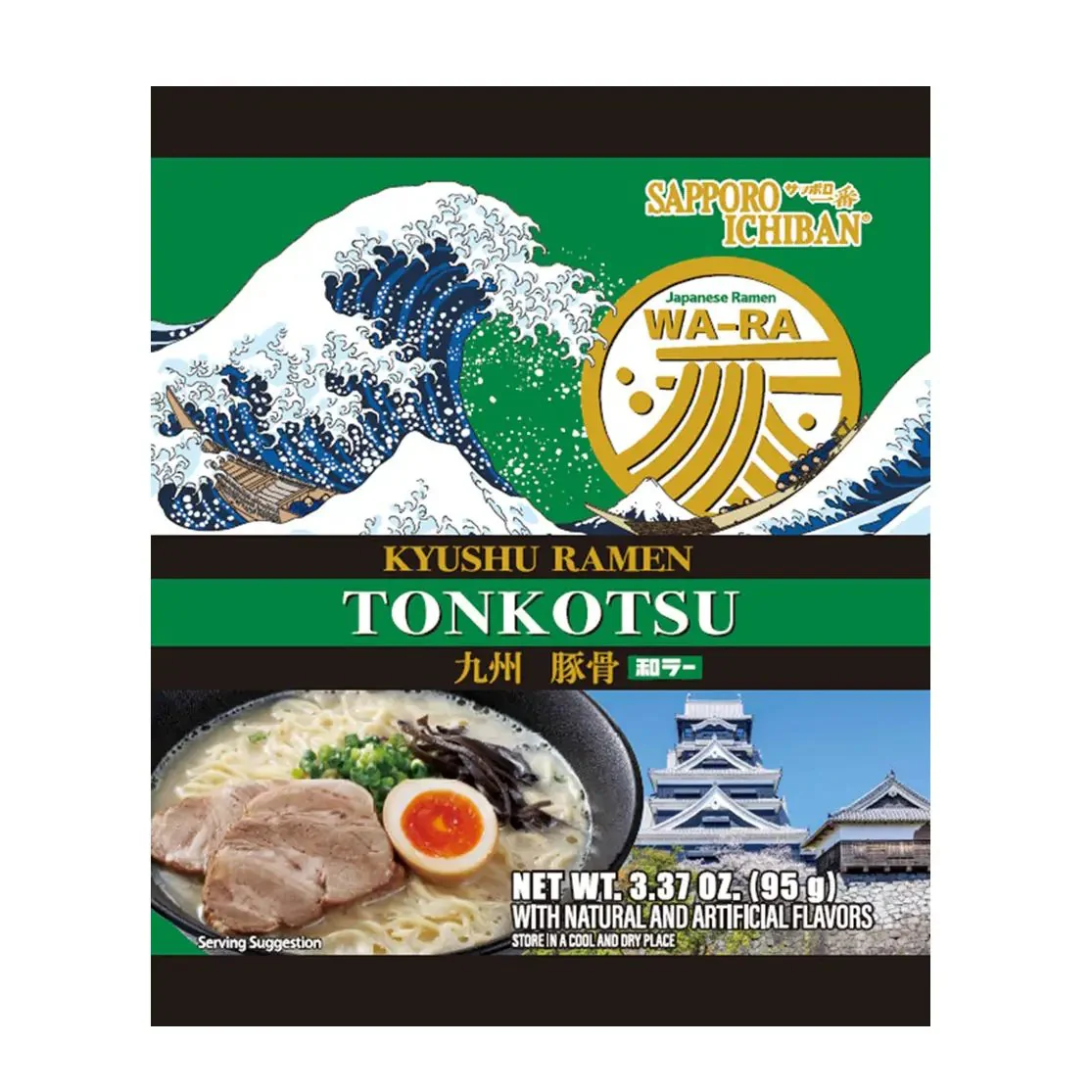 SAPPORO ICHIBAN WA-RA KYUSHU TONKOTSU RAMEN 5P