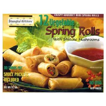SHANGHAI KITCHEN VEGE SPRING ROLLS